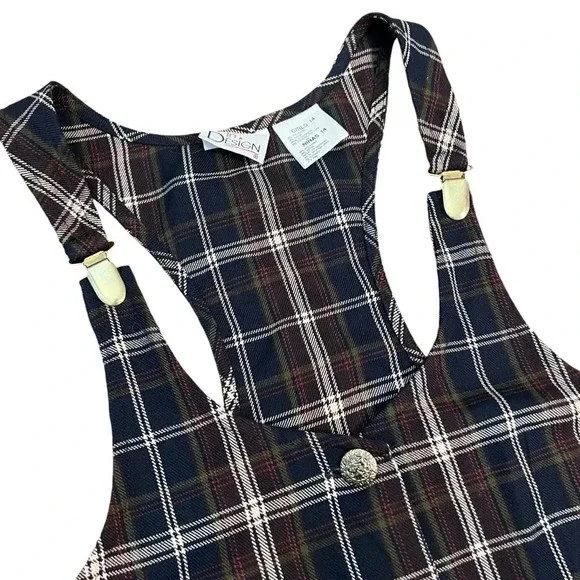 Vintage 90’s In Design Girl’s 14 Plaid Schoolgirl‎ Dress - Picture 2 of 7